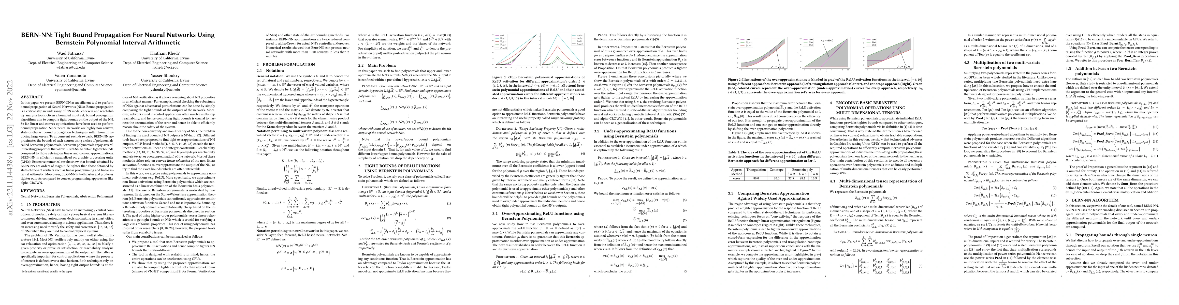 Thumbnail for BERN-NN: Tight Bound Propagation For Neural Networks Using Bernstein
  Polynomial Interval Arithmetic