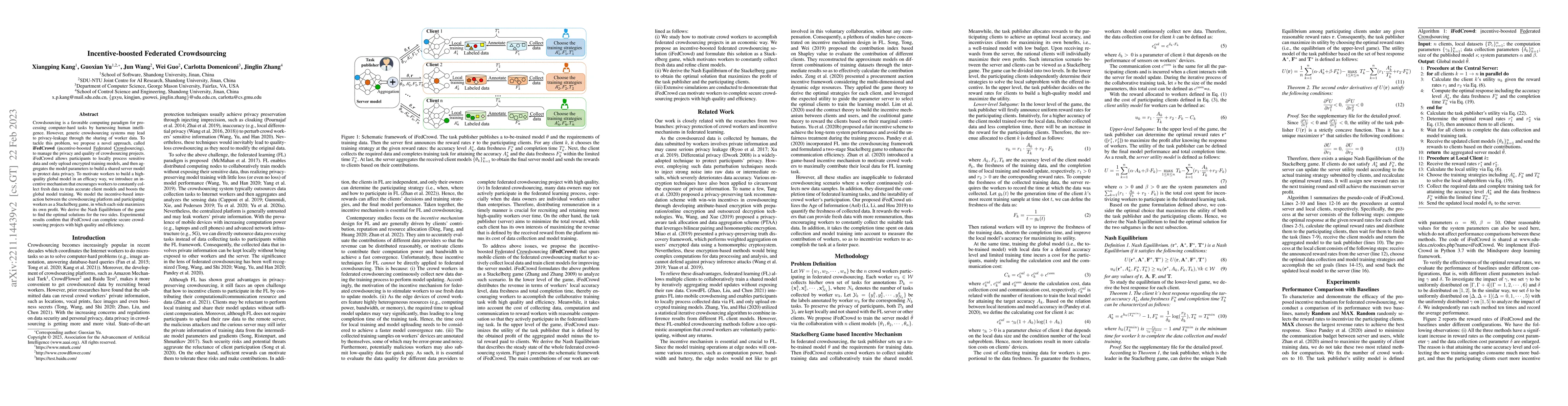 Thumbnail for Incentive-boosted Federated Crowdsourcing