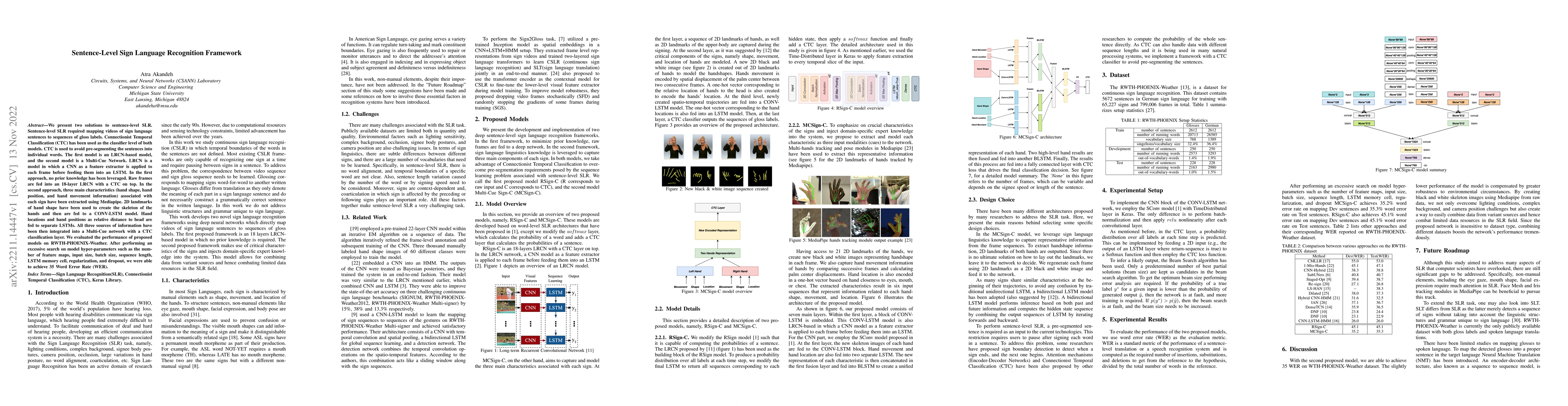 Thumbnail for Sentence-Level Sign Language Recognition Framework