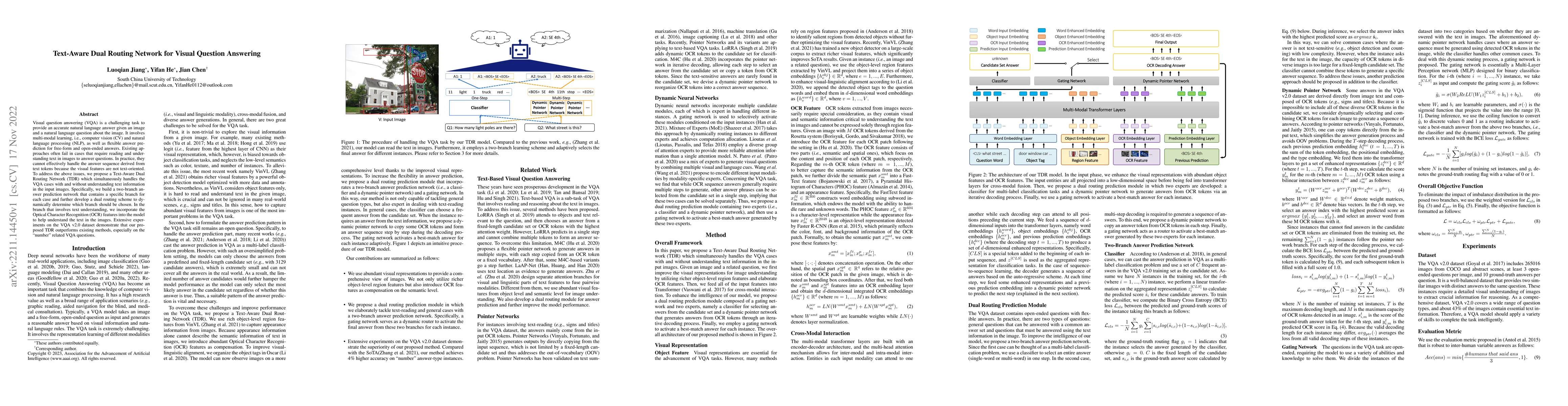 Thumbnail for Text-Aware Dual Routing Network for Visual Question Answering