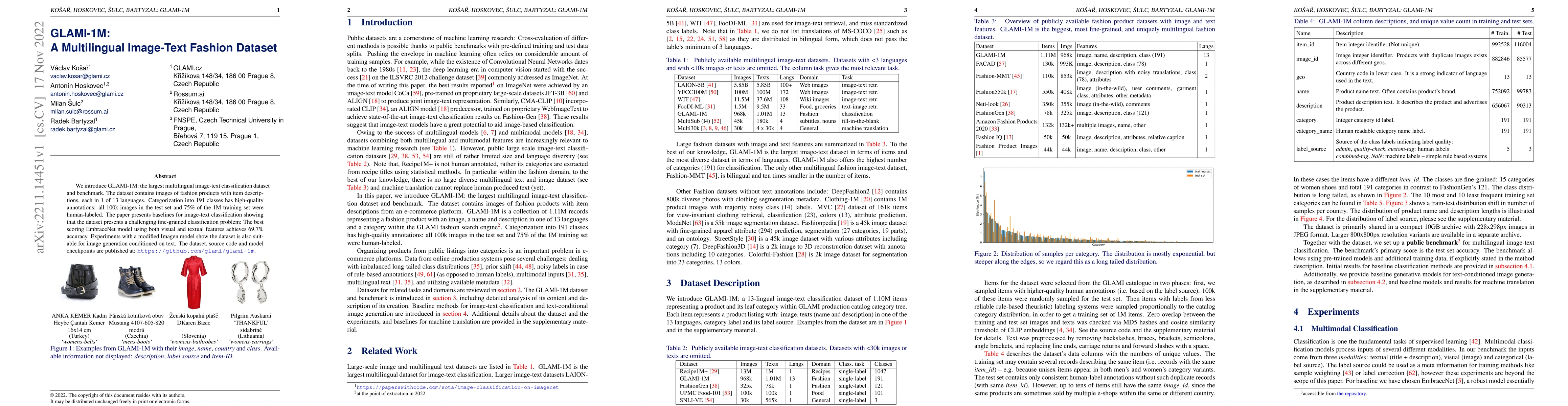 Thumbnail for GLAMI-1M: A Multilingual Image-Text Fashion Dataset
