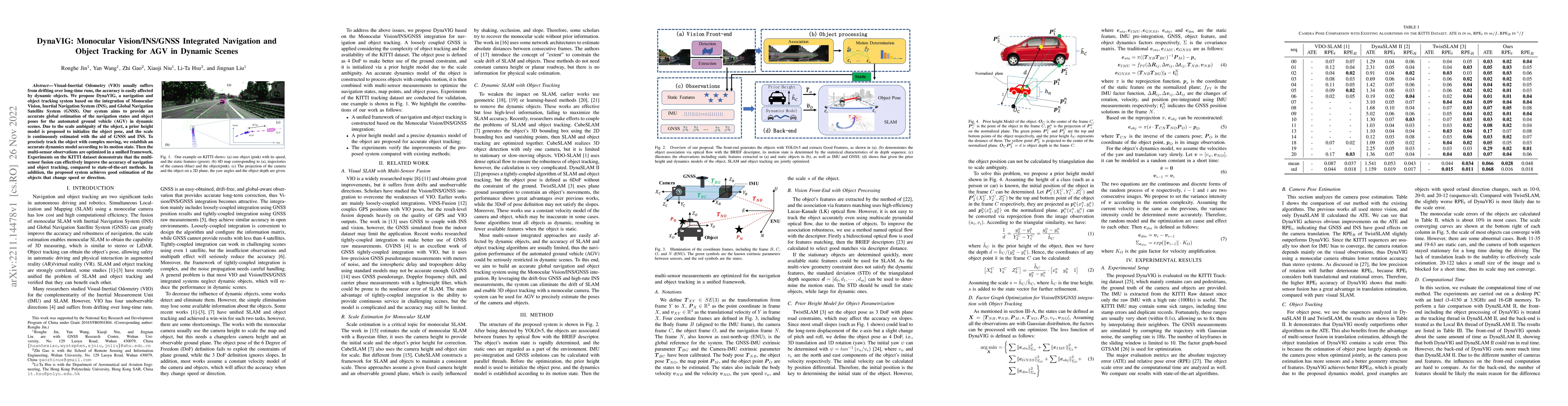 Thumbnail for DynaVIG: Monocular Vision/INS/GNSS Integrated Navigation and Object
  Tracking for AGV in Dynamic Scenes