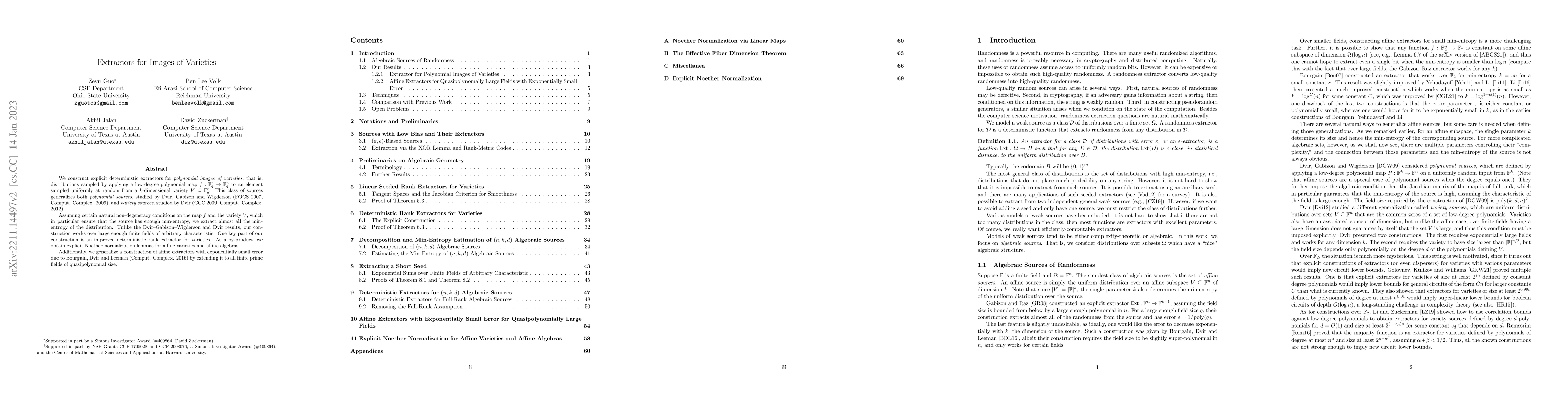 Thumbnail for Extractors for Images of Varieties