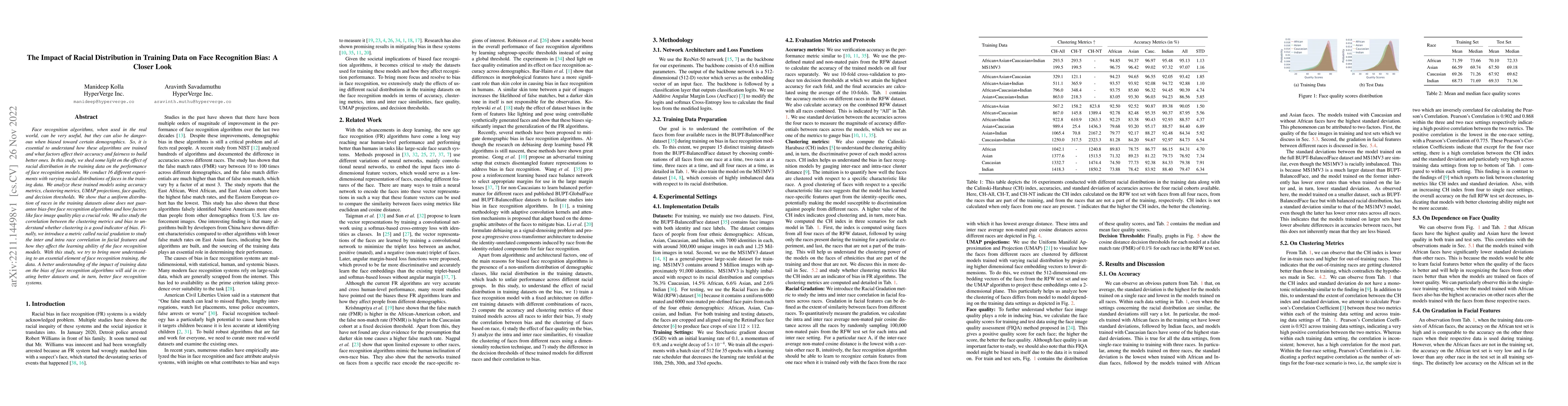 Thumbnail for The Impact of Racial Distribution in Training Data on Face Recognition
  Bias: A Closer Look