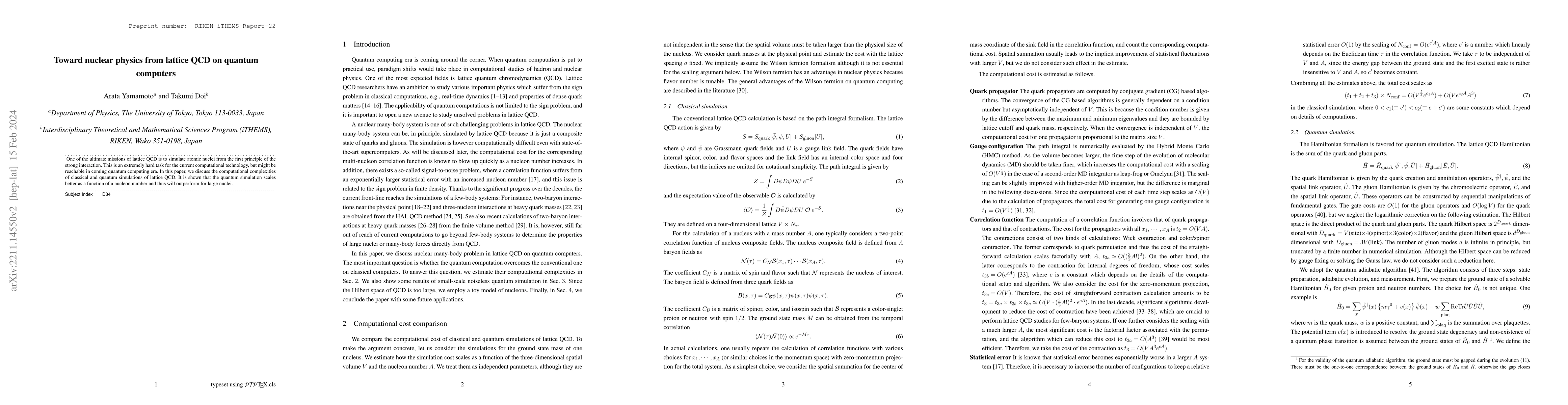 Thumbnail for Toward nuclear physics from lattice QCD on quantum computers