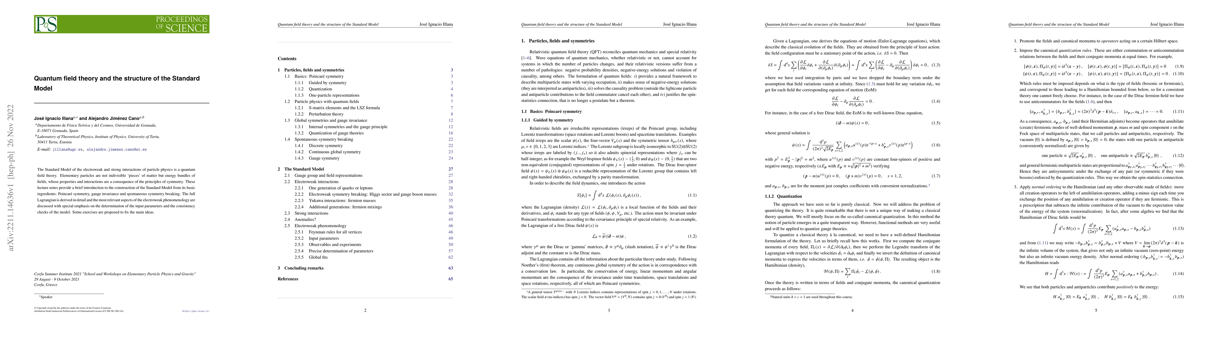 Thumbnail for Quantum field theory and the structure of the Standard Model