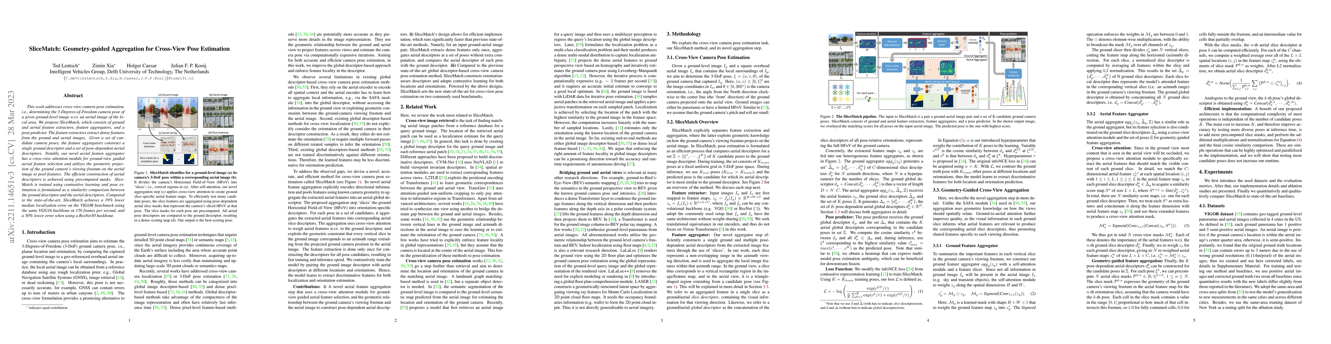 Thumbnail for SliceMatch: Geometry-guided Aggregation for Cross-View Pose Estimation