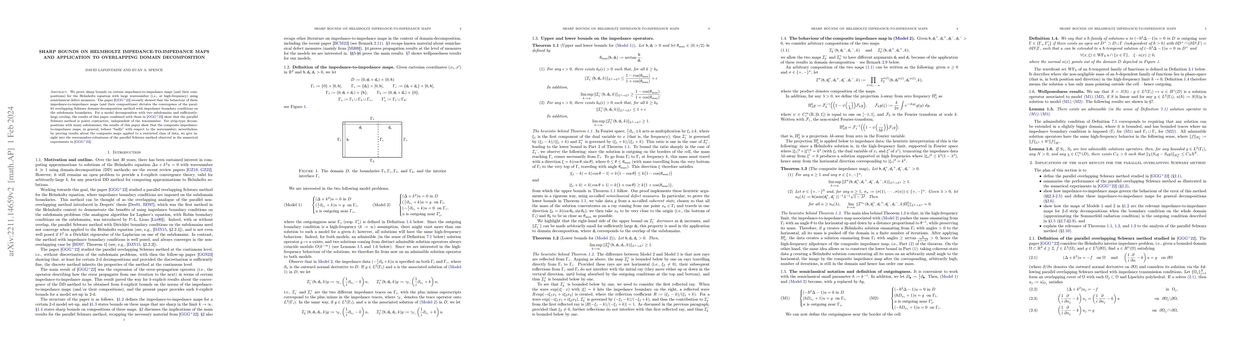 Thumbnail for Sharp bounds on Helmholtz impedance-to-impedance maps and application to
  overlapping domain decomposition