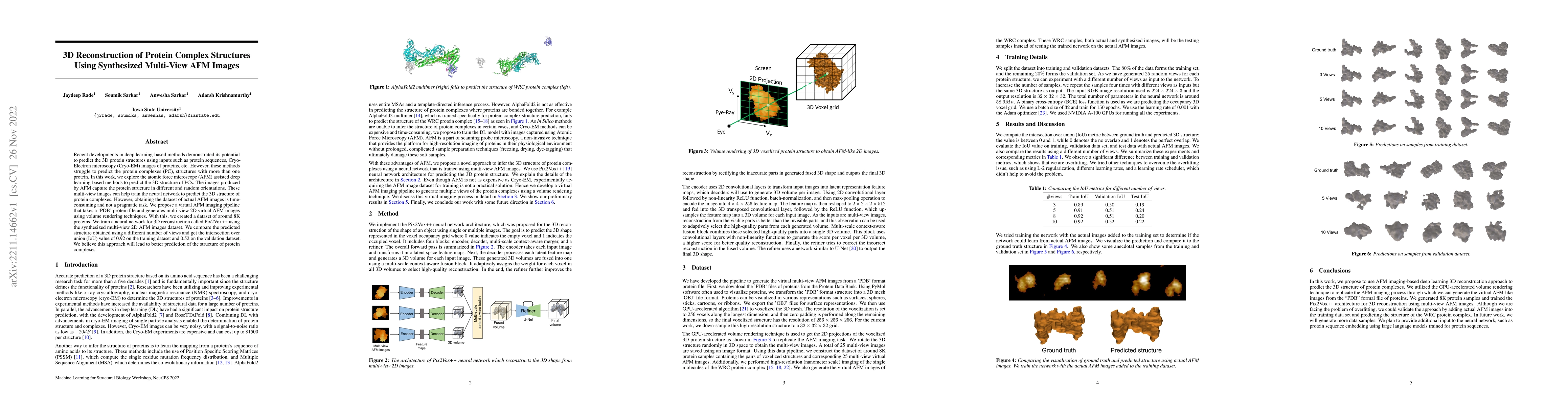Thumbnail for 3D Reconstruction of Protein Complex Structures Using Synthesized
  Multi-View AFM Images
