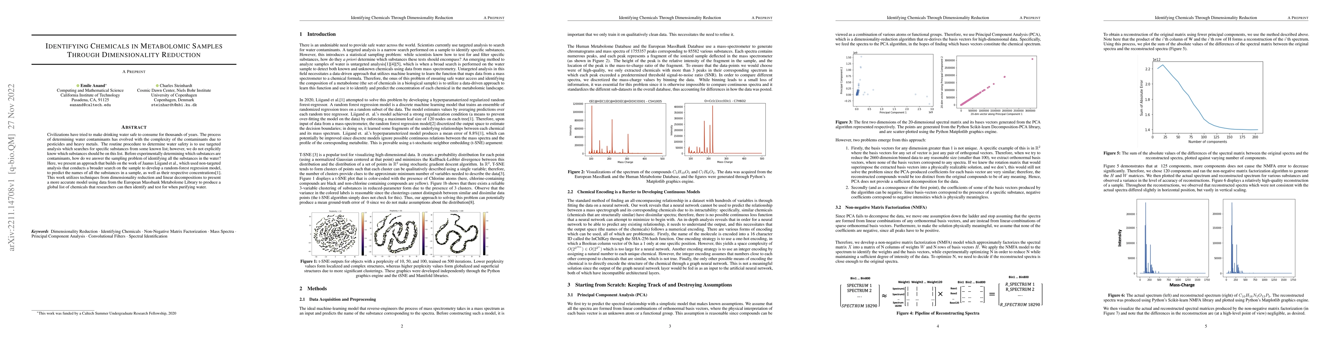 Thumbnail for Identifying Chemicals Through Dimensionality Reduction