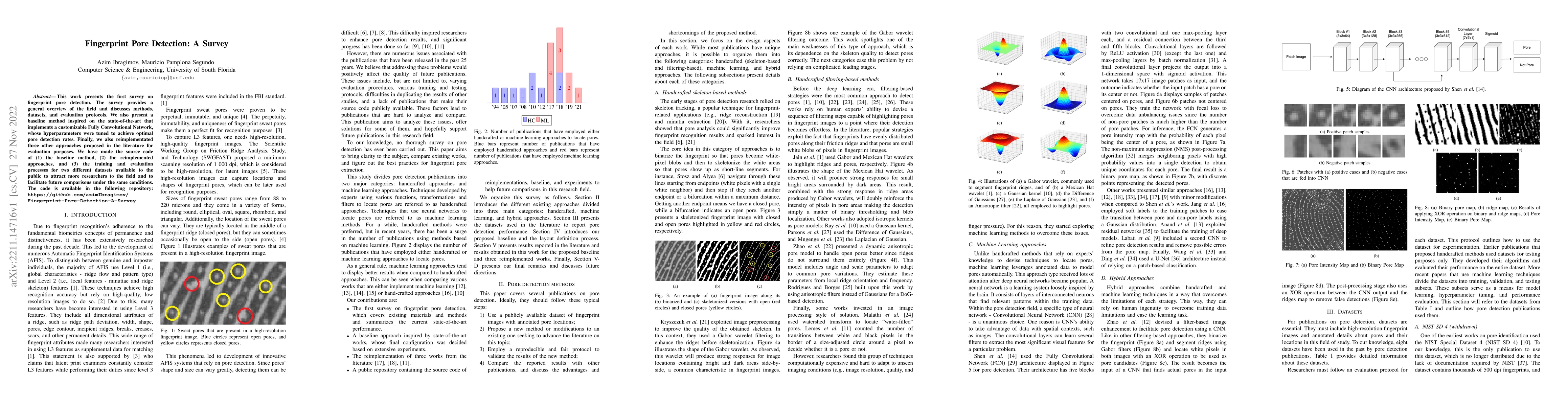 Thumbnail for Fingerprint Pore Detection: A Survey