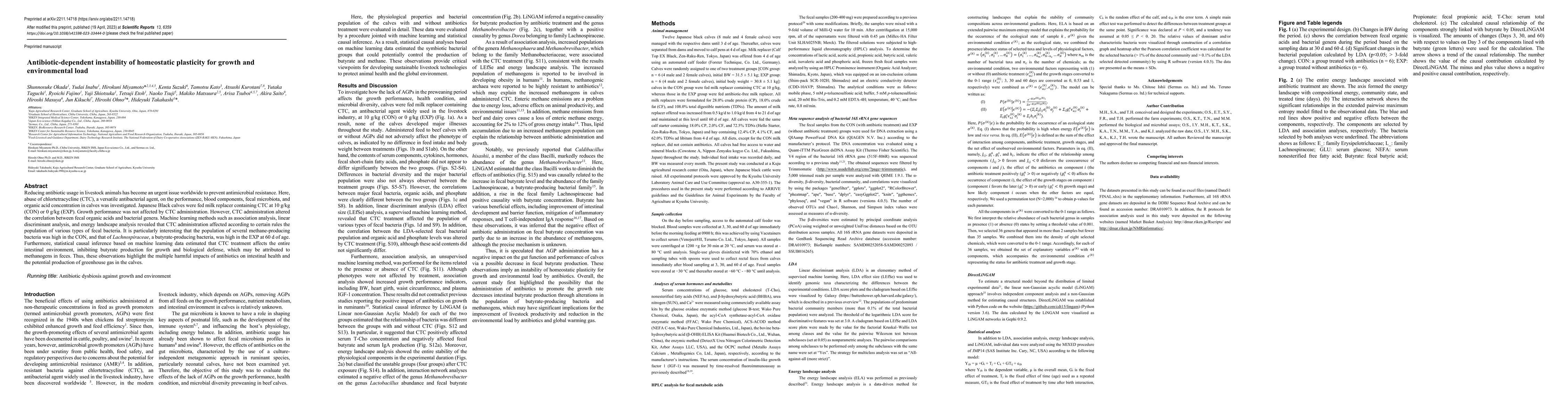 Thumbnail for Antibiotic-dependent instability of homeostatic plasticity for growth
  and environmental load