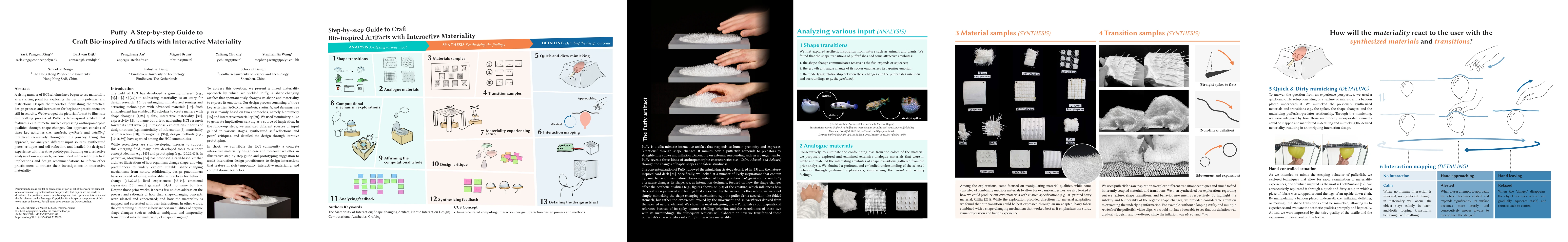 Thumbnail for Puffy: A Step-by-step Guide to Craft Bio-inspired Artifacts with
  Interactive Materiality