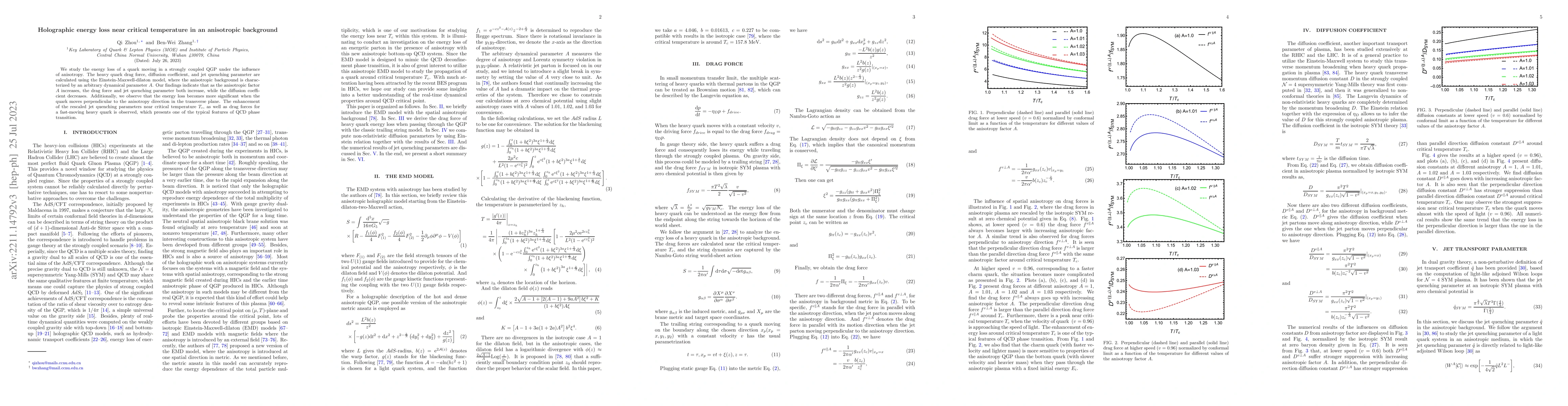 Thumbnail for Holographic energy loss near critical temperature in an anisotropic
  background