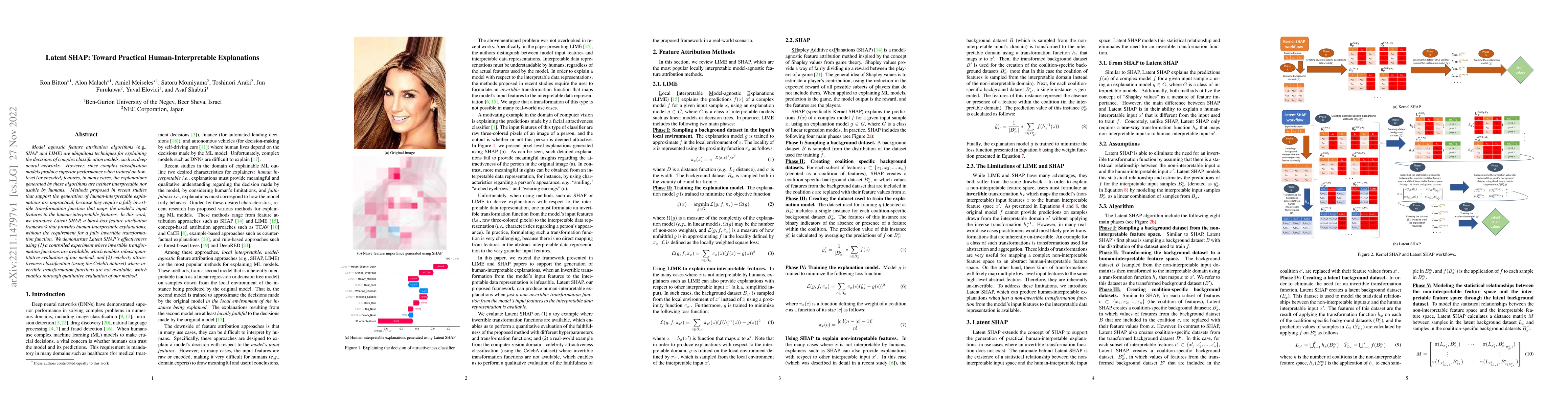 Thumbnail for Latent SHAP: Toward Practical Human-Interpretable Explanations