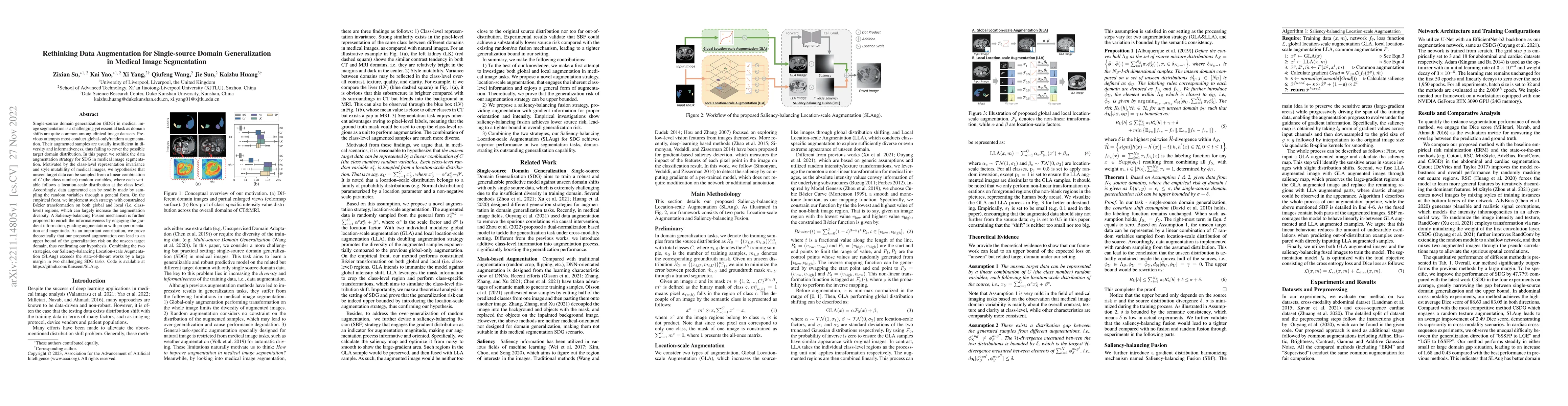 Thumbnail for Rethinking Data Augmentation for Single-source Domain Generalization in
  Medical Image Segmentation