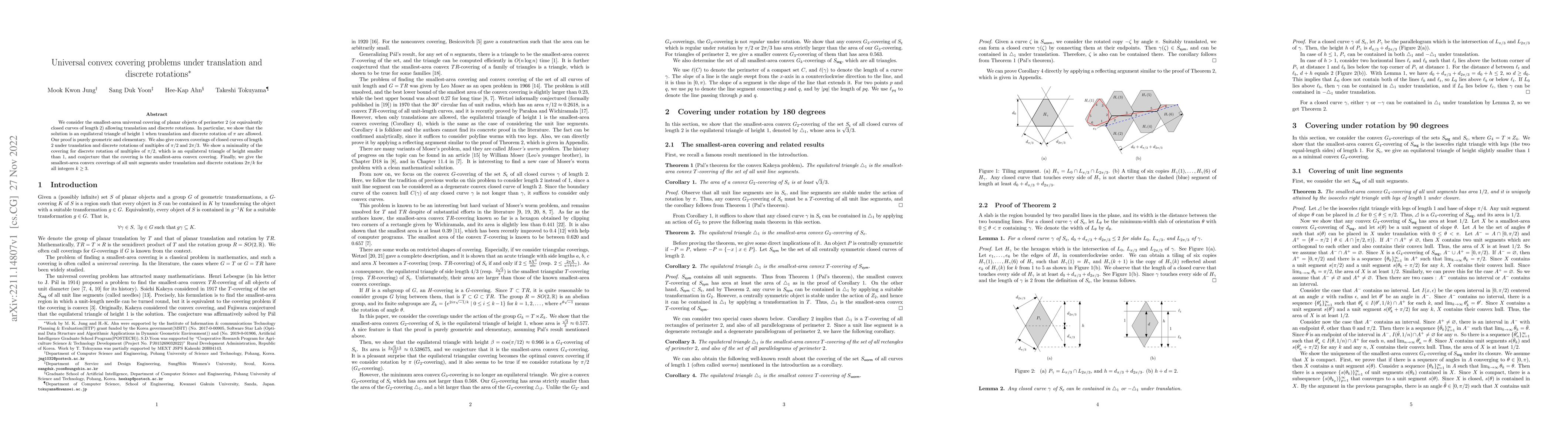 Thumbnail for Universal convex covering problems under translation and discrete
  rotations