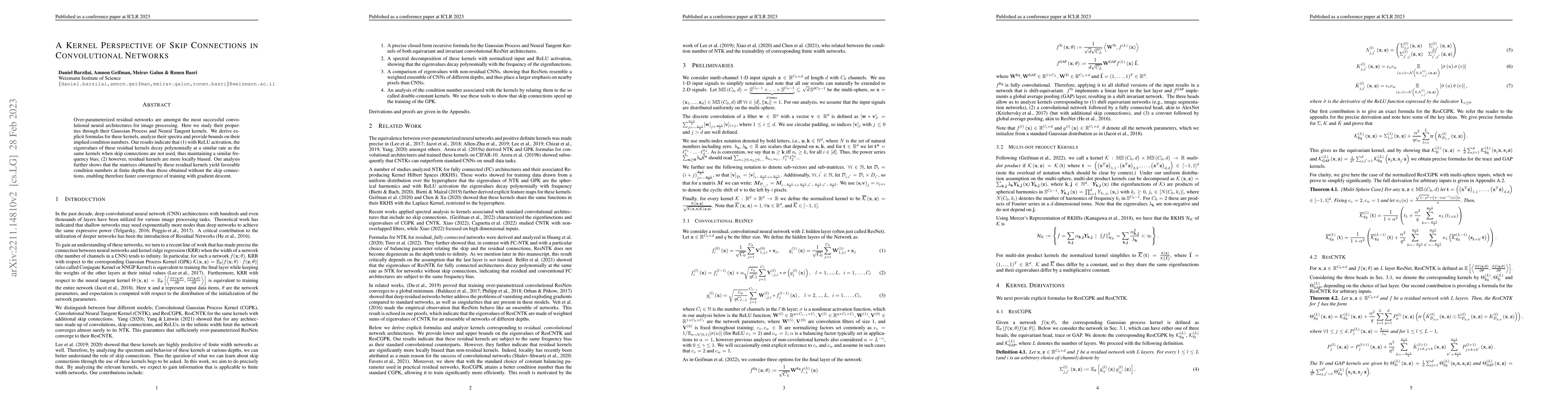 Thumbnail for A Kernel Perspective of Skip Connections in Convolutional Networks