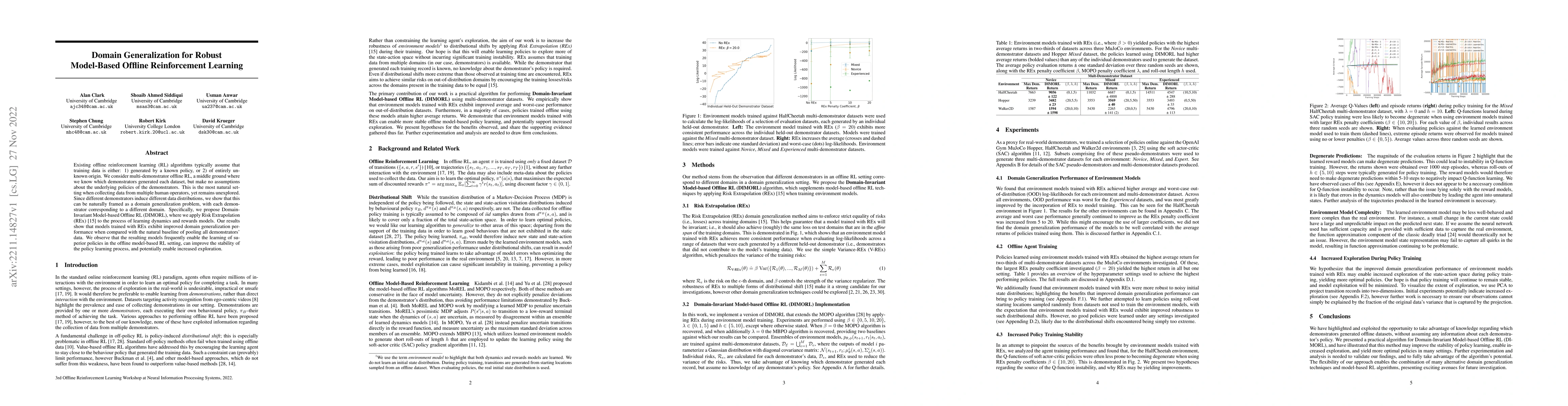 Thumbnail for Domain Generalization for Robust Model-Based Offline Reinforcement
  Learning