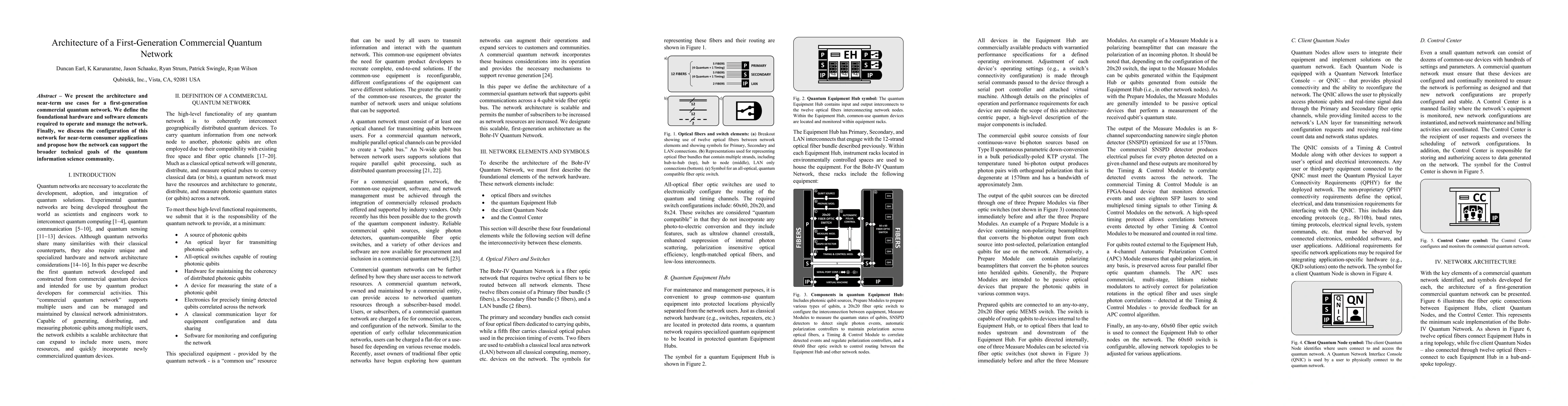 Thumbnail for Architecture of a First-Generation Commercial Quantum Network