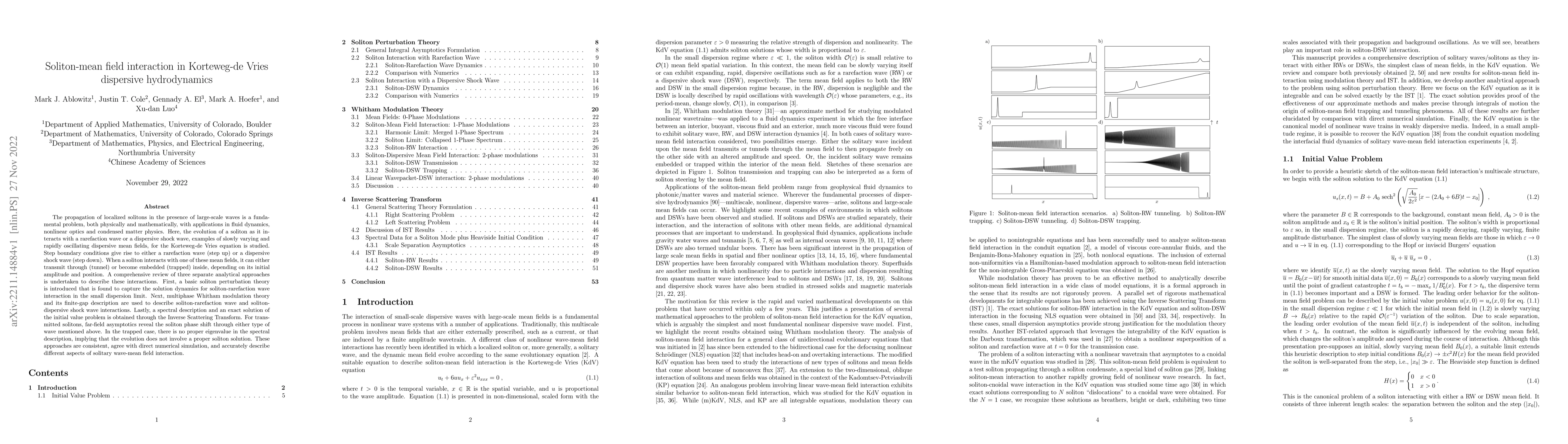 Thumbnail for Soliton-mean field interaction in Korteweg-de Vries dispersive
  hydrodynamics