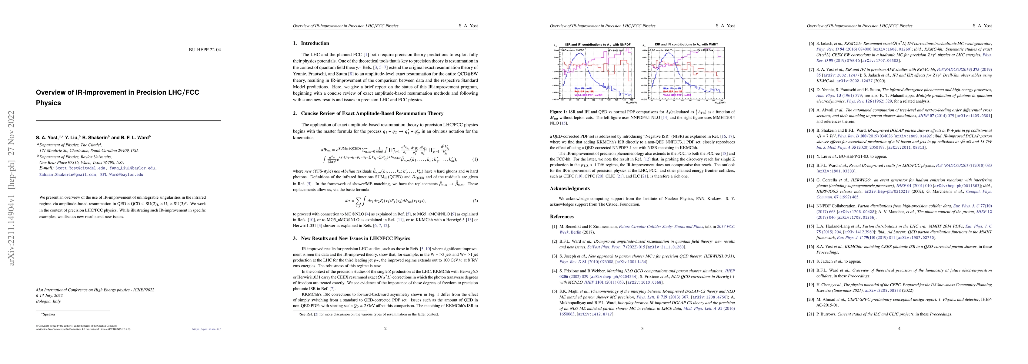 Thumbnail for Overview of IR-Improvement in Precision LHC/FCC Physics