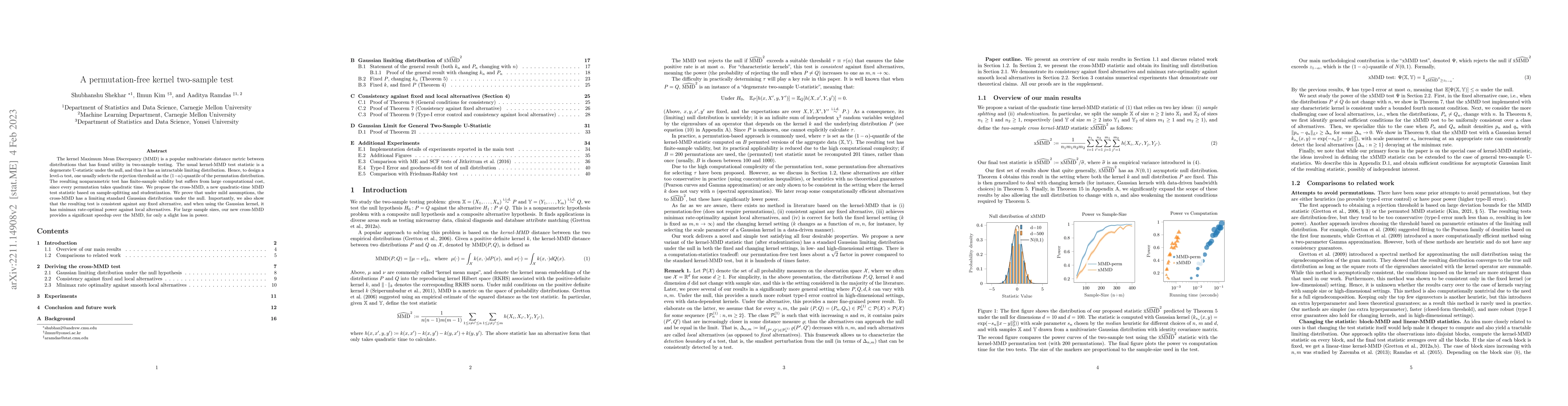 Thumbnail for A Permutation-free Kernel Two-Sample Test