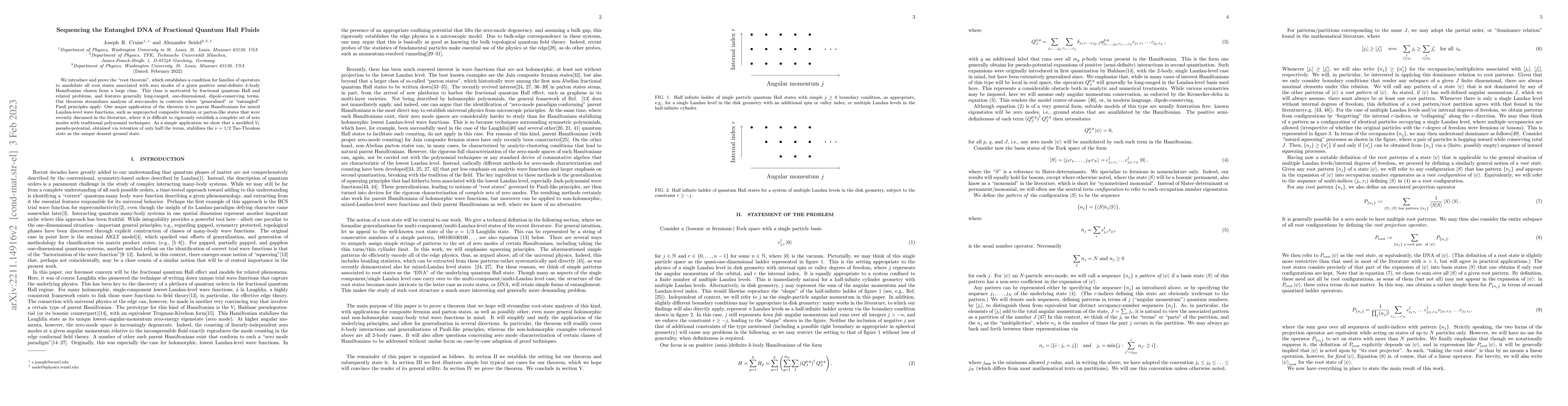 Thumbnail for Sequencing the Entangled DNA of Fractional Quantum Hall Fluids