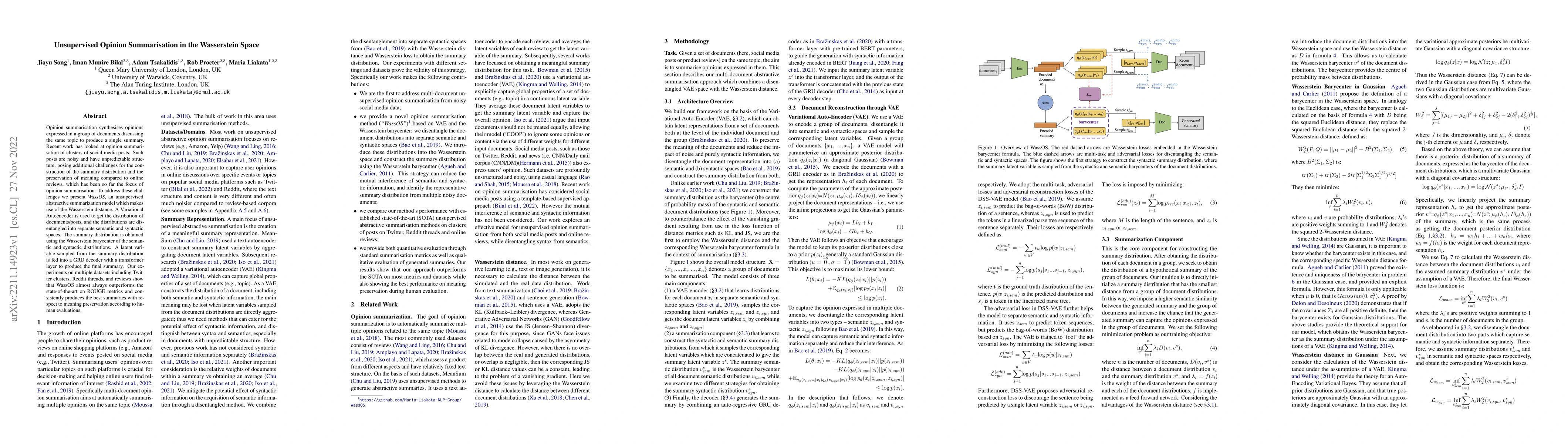 Thumbnail for Unsupervised Opinion Summarisation in the Wasserstein Space