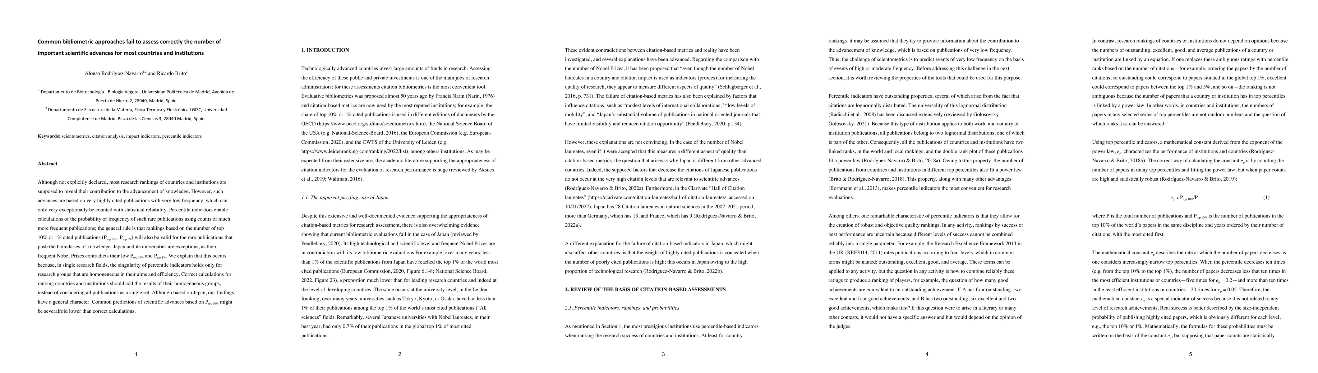 Thumbnail for Common bibliometric approaches fail to assess correctly the number of
  important scientific advances for most countries and institutions