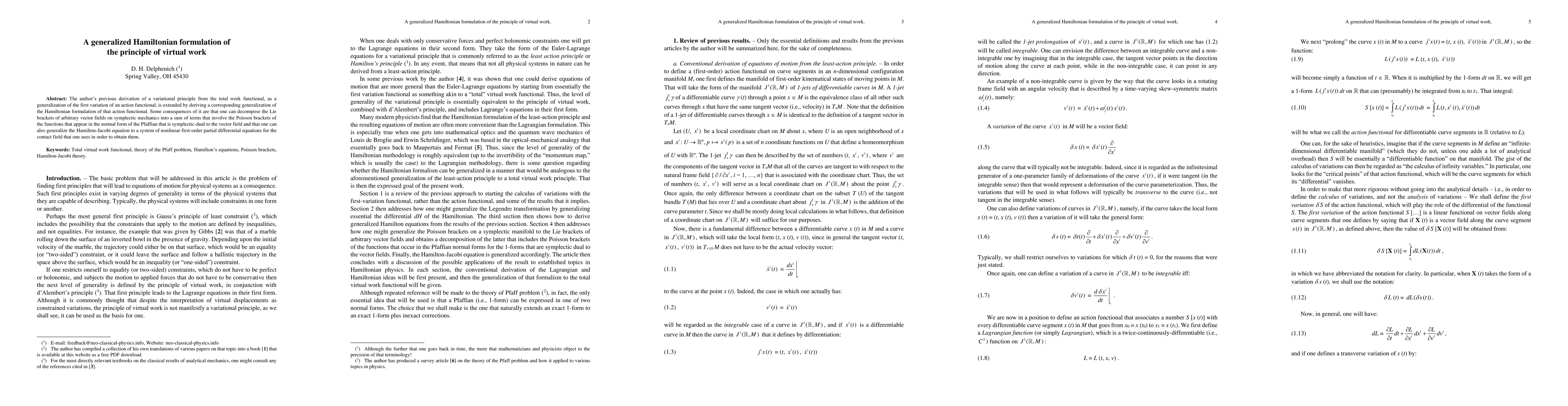 Thumbnail for A generalized Hamiltonian formulation of the principle of virtual work