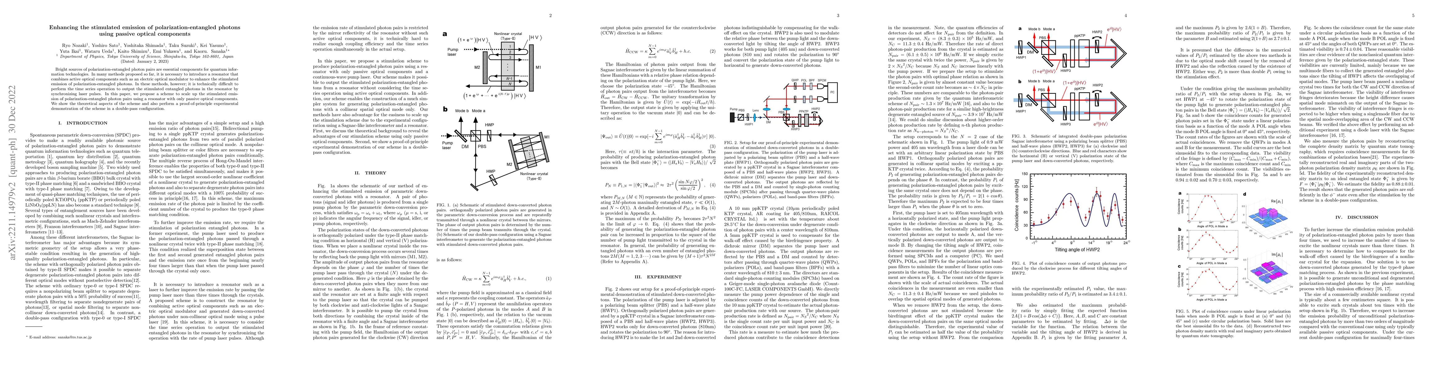 Thumbnail for Enhancing the stimulated emission of polarization-entangled photons
  using passive optical components