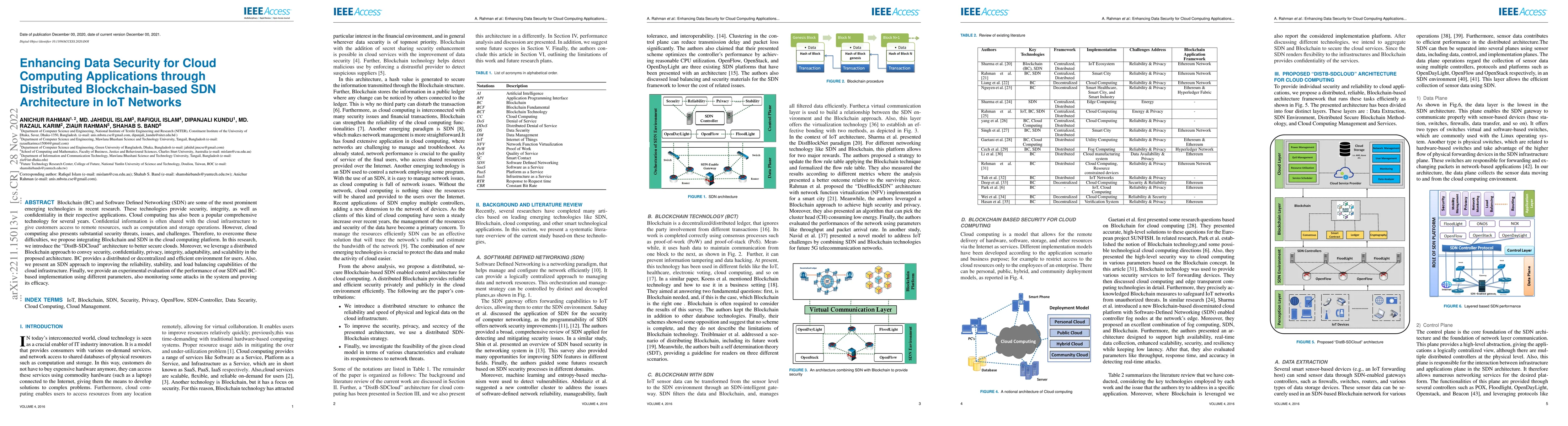 Thumbnail for Enhancing Data Security for Cloud Computing Applications through
  Distributed Blockchain-based SDN Architecture in IoT Networks