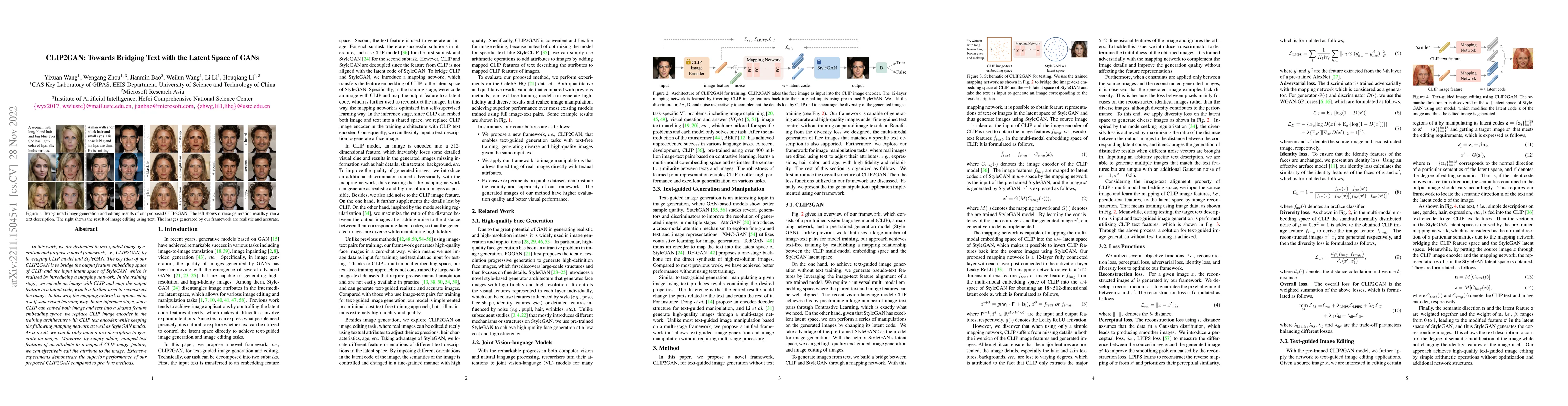 Thumbnail for CLIP2GAN: Towards Bridging Text with the Latent Space of GANs