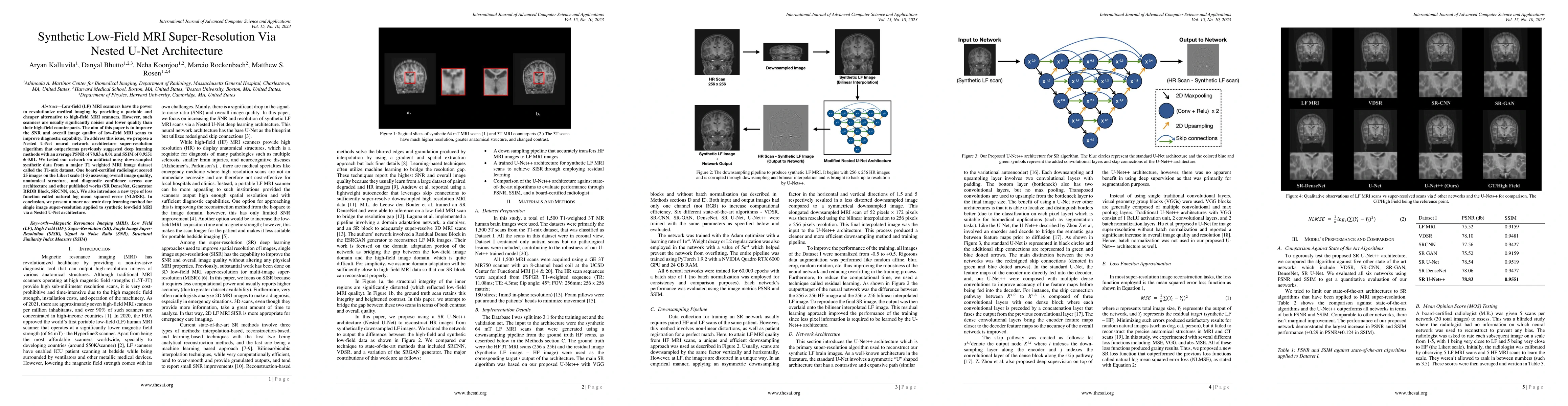 Thumbnail for Synthetic Low-Field MRI Super-Resolution Via Nested U-Net Architecture