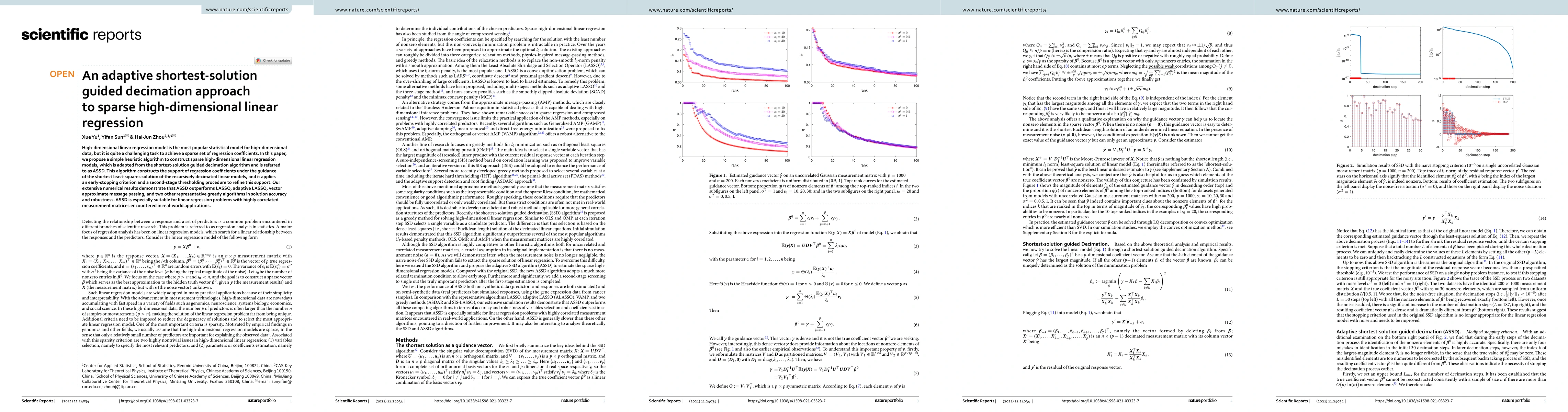 Thumbnail for An adaptive shortest-solution guided decimation approach to sparse
  high-dimensional linear regression