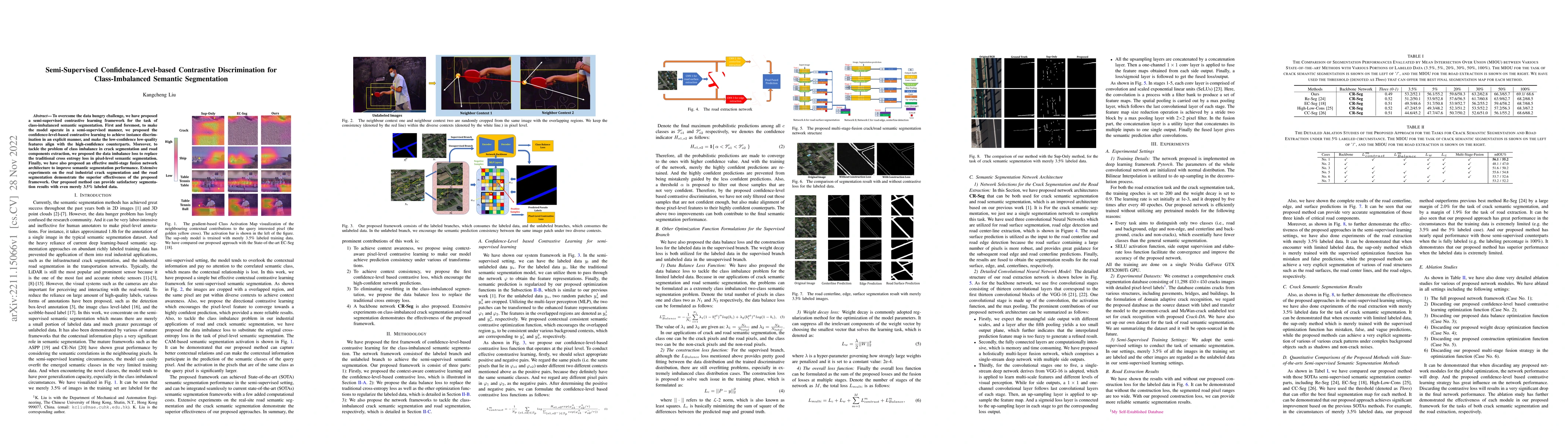 Thumbnail for Semi-Supervised Confidence-Level-based Contrastive Discrimination for
  Class-Imbalanced Semantic Segmentation