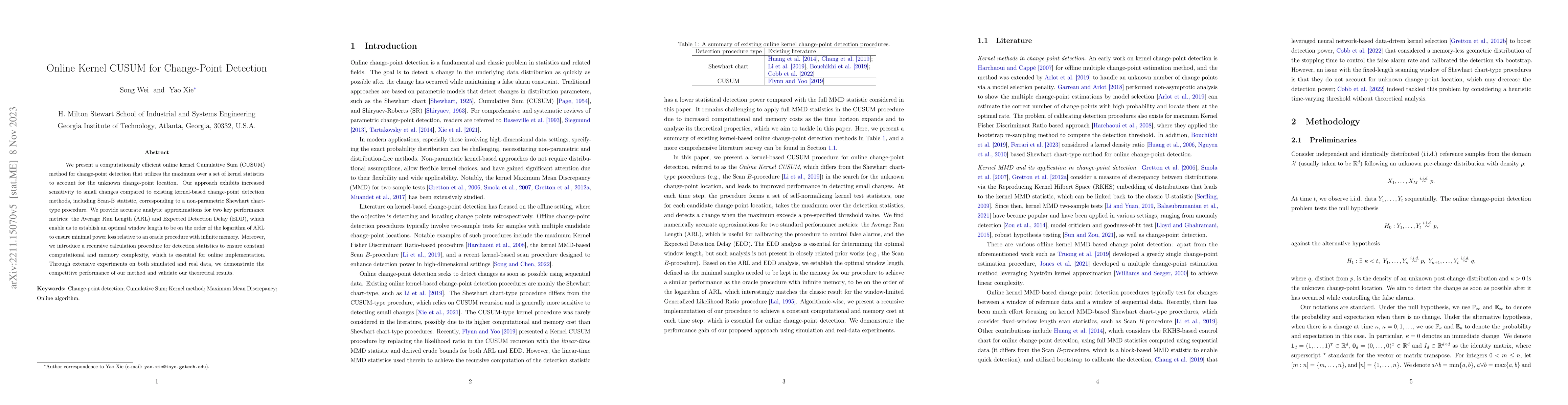 Thumbnail for Online Kernel CUSUM for Change-Point Detection