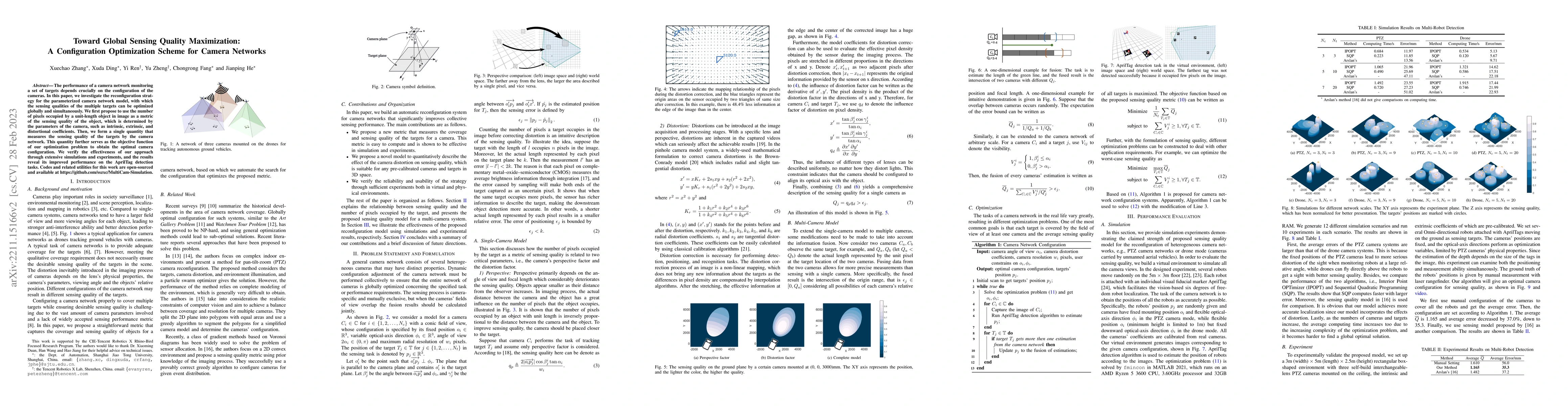 Thumbnail for Toward Global Sensing Quality Maximization: A Configuration Optimization
  Scheme for Camera Networks