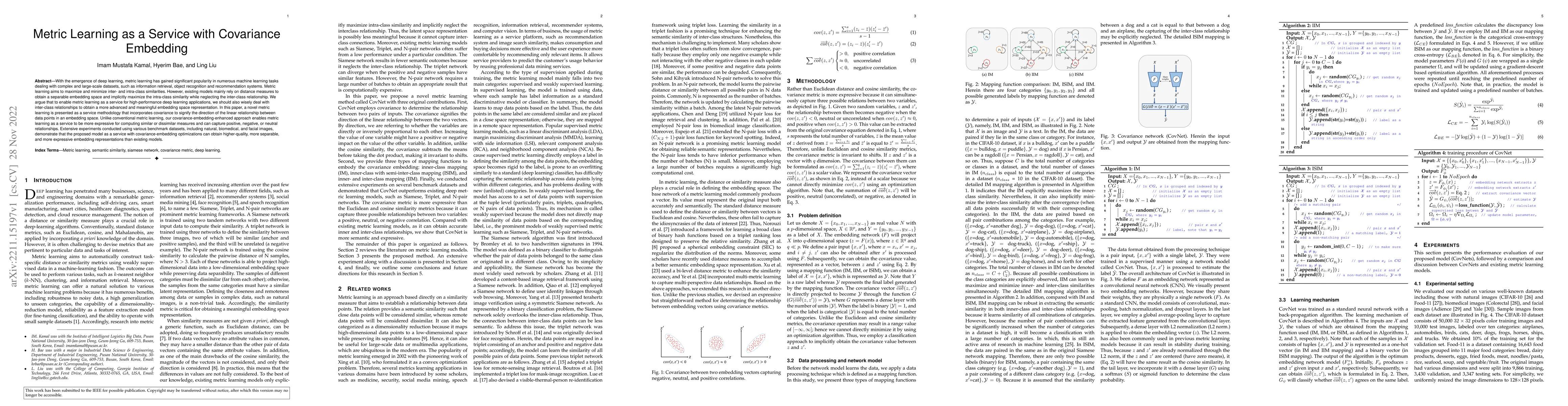 Thumbnail for Metric Learning as a Service with Covariance Embedding