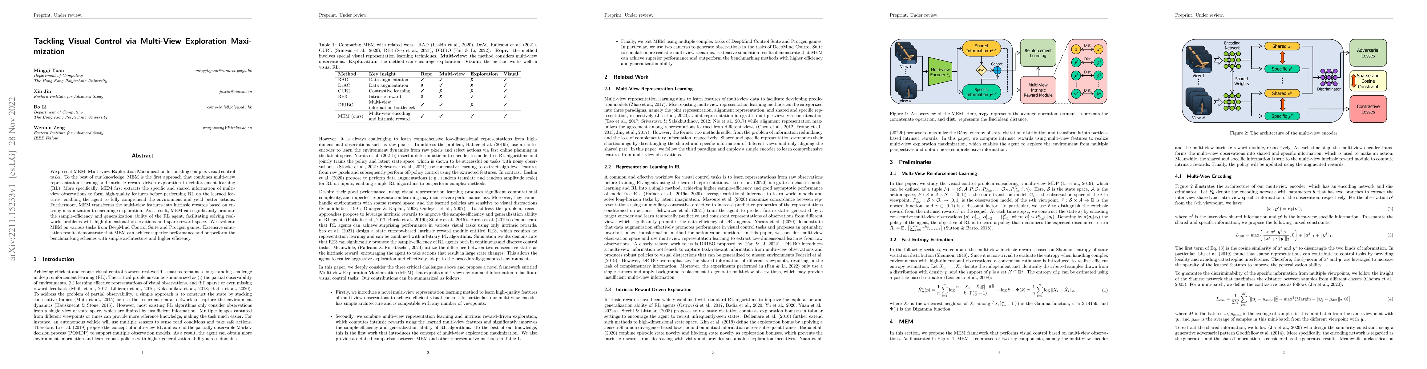 Thumbnail for Tackling Visual Control via Multi-View Exploration Maximization