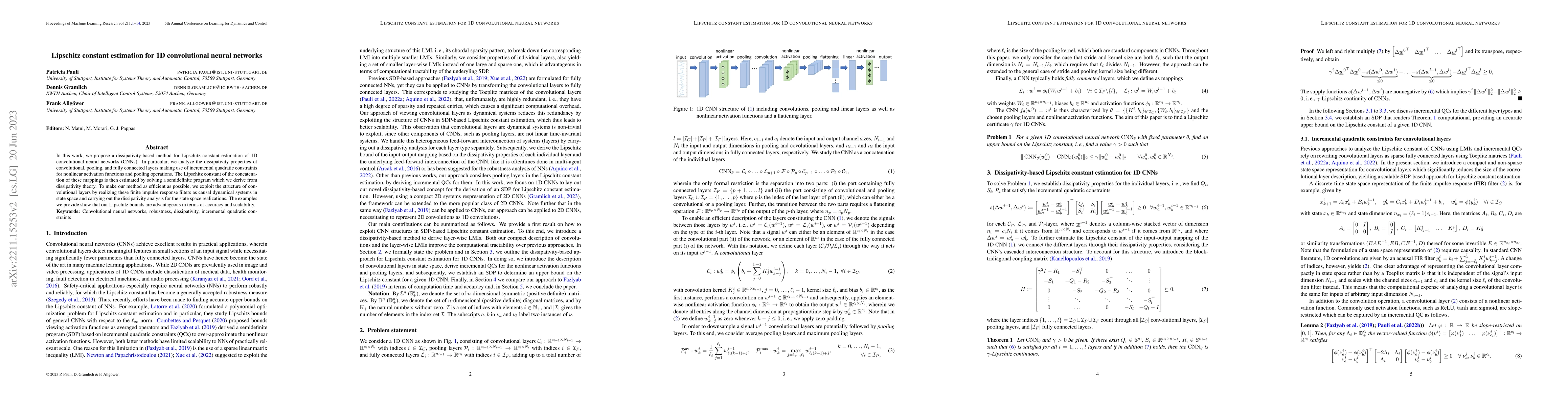 Thumbnail for Lipschitz constant estimation for 1D convolutional neural networks