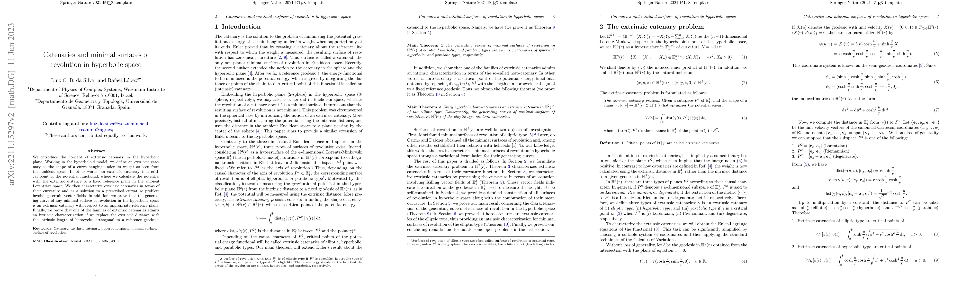 Thumbnail for Catenaries and minimal surfaces of revolution in hyperbolic space