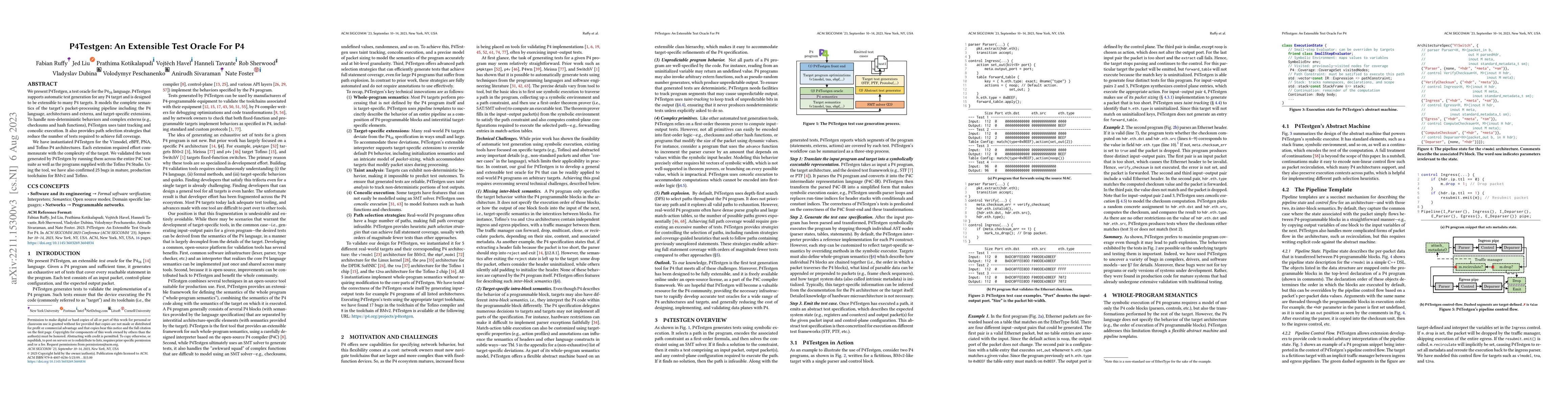 Thumbnail for P4Testgen: An Extensible Test Oracle For P4