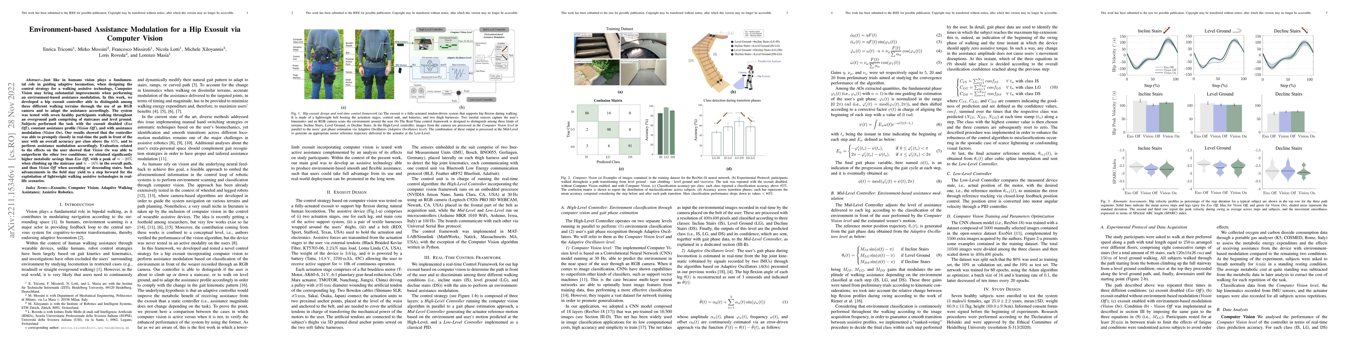 Thumbnail for Environment-based Assistance Modulation for a Hip Exosuit via Computer
  Vision