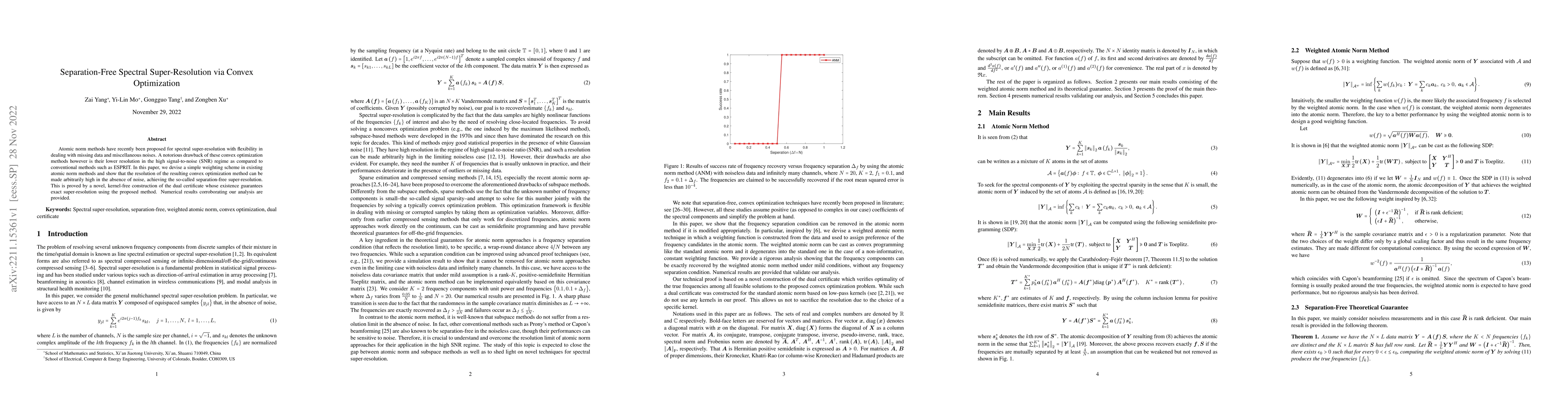 Thumbnail for Separation-Free Spectral Super-Resolution via Convex Optimization