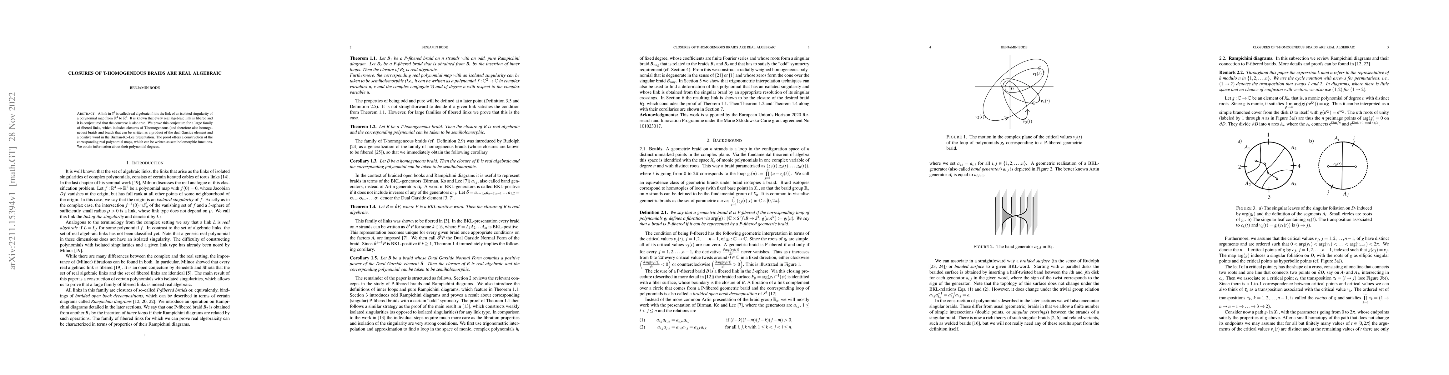 Thumbnail for Closures of T-homogeneous braids are real algebraic