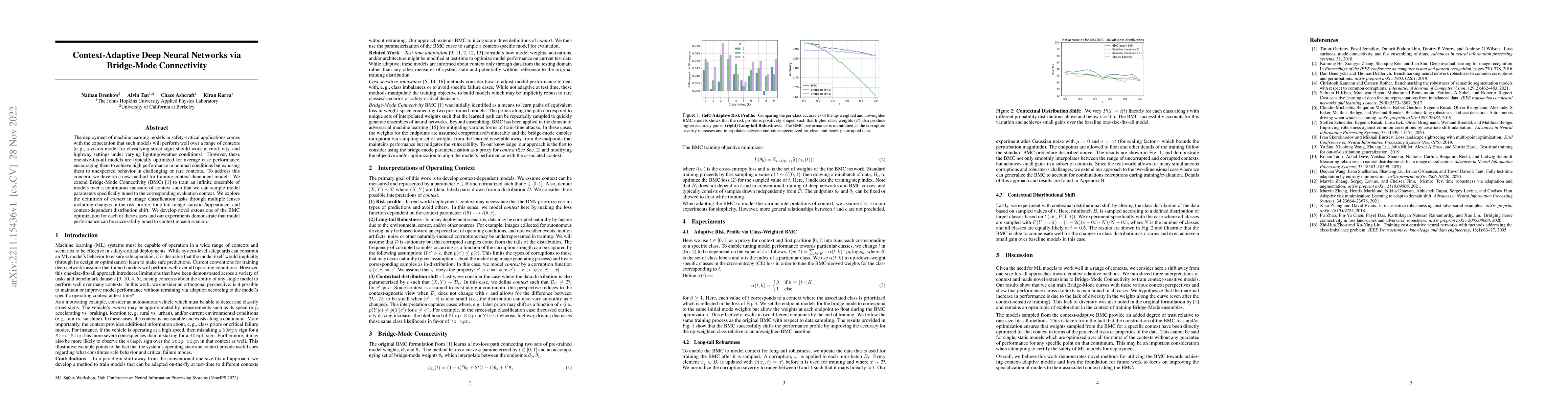 Thumbnail for Context-Adaptive Deep Neural Networks via Bridge-Mode Connectivity