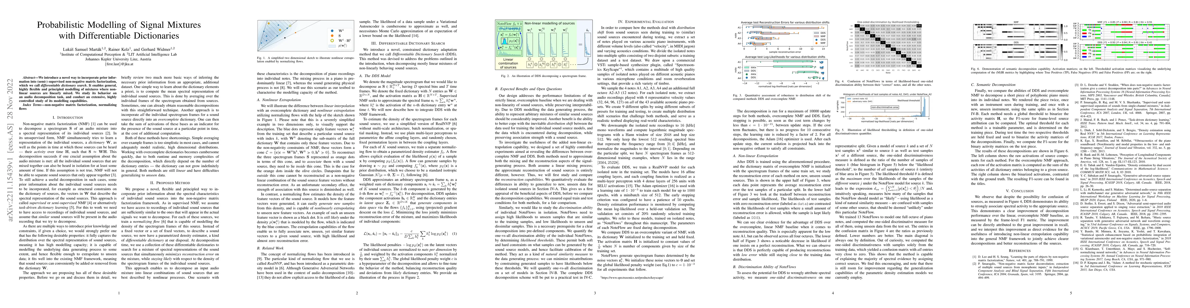 Thumbnail for Probabilistic Modelling of Signal Mixtures with Differentiable
  Dictionaries