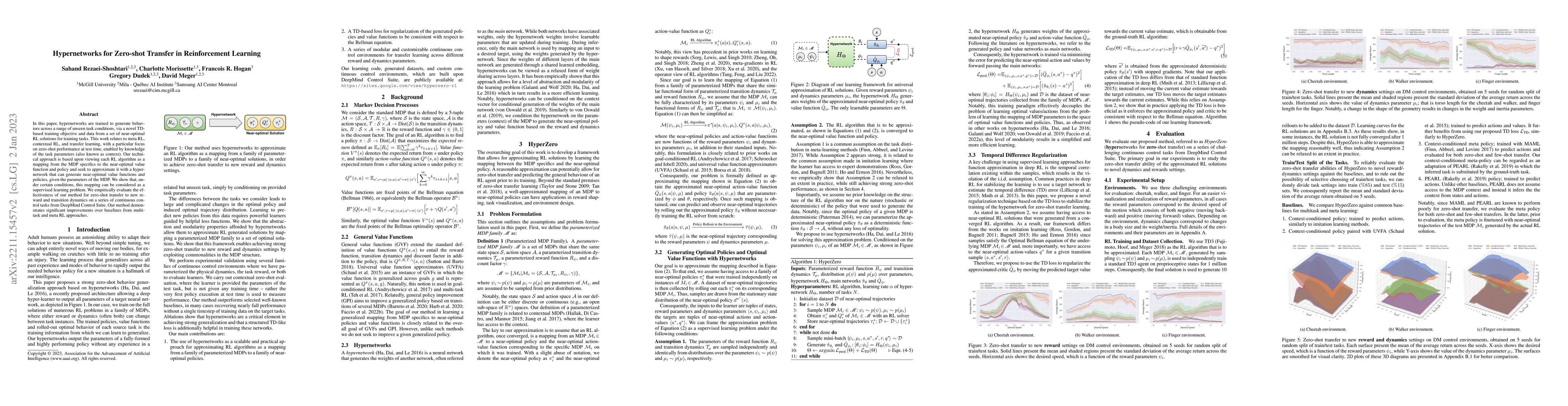 Thumbnail for Hypernetworks for Zero-shot Transfer in Reinforcement Learning